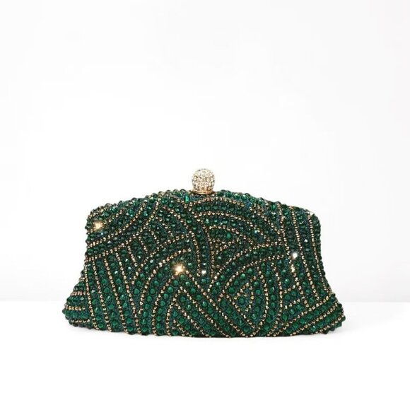 Crystal Art Deco Evening Clutch - Picture 4 of 5